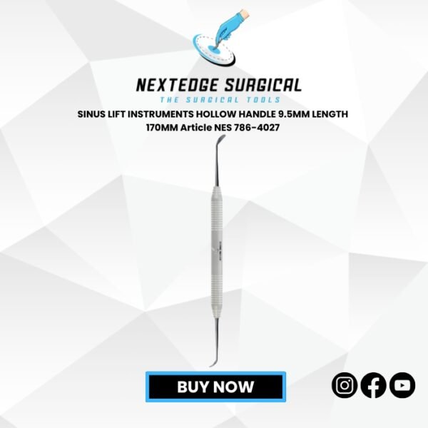 SINUS LIFT INSTRUMENTS HOLLOW HANDLE 9.5MM LENGTH 170MM Article NES 786-4027