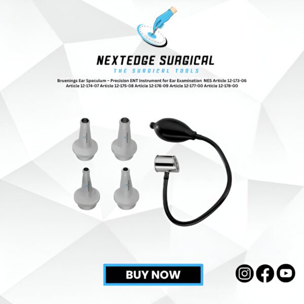 Bruenings Ear Speculum – Precision ENT Instrument for Ear Examination  NES Article 12-173-06 Article 12-174-07 Article 12-175-08 Article 12-176-09 Article 12-177-00 Article 12-178-00