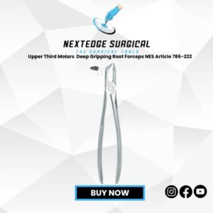 Upper Third Molars Deep Gripping Root Forceps NES Article 786-222
