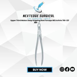 Upper Third Molars Deep Gripping Root Forceps NES Article 786-221