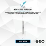 Blade and pusher Length 180 mm, for straight or angled, blade: 15 x 5 mm, pusher: 4 mm diameter Straight Article NES 786-4158
