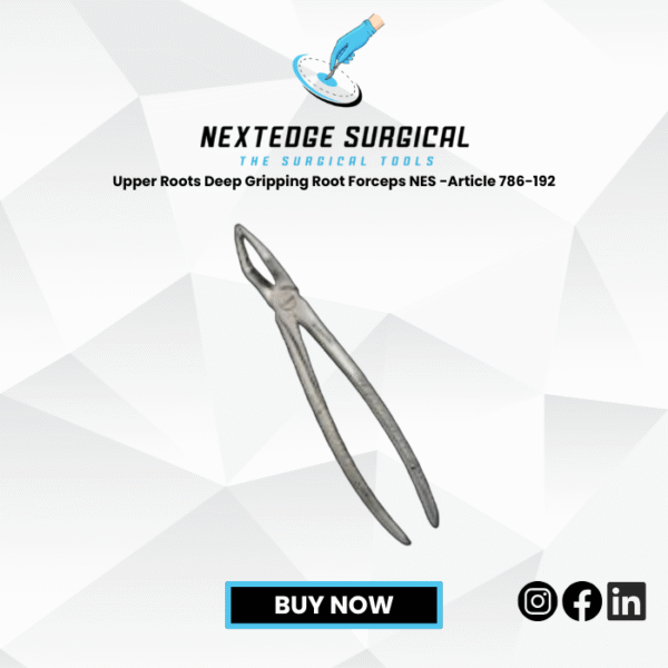 Upper Roots Deep Gripping Root Forceps NES -Article 786-192