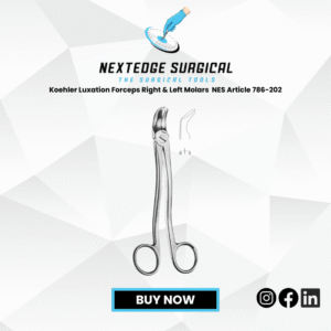 Koehler Luxation Forceps Right & Left Molars NES Article 786-202