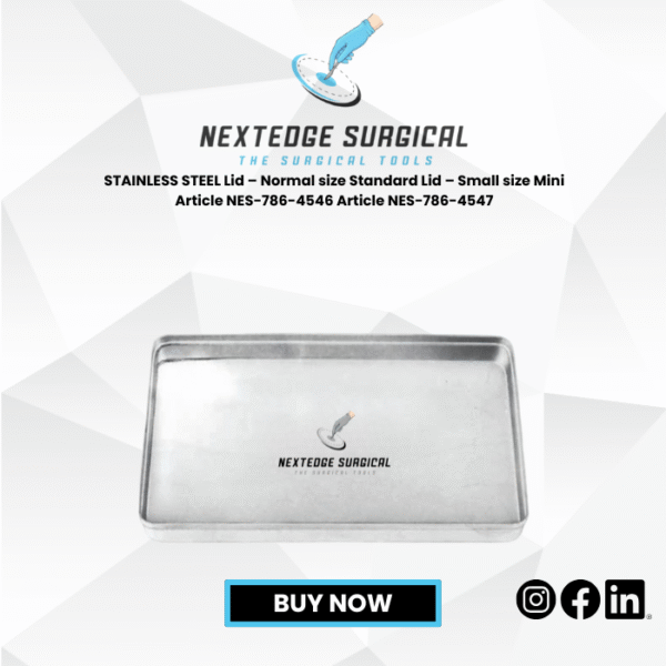 STAINLESS STEEL Lid – Normal size Standard Lid – Small size Mini Article NES-786-4546 Article NES-786-4547