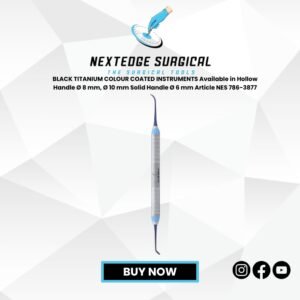 Sinus Lift Instruments Blue Plasma Coating Available in Hollow Handle Ø 8mm, Ø 9.5mm Solid Handle Ø 6mm Article NES-786-1817