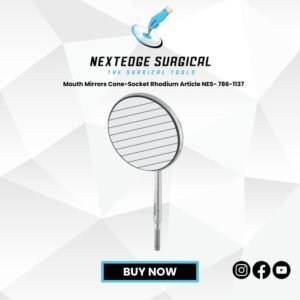 Mouth Mirrors Cone-Socket Rhodium Article NES- 786-1137