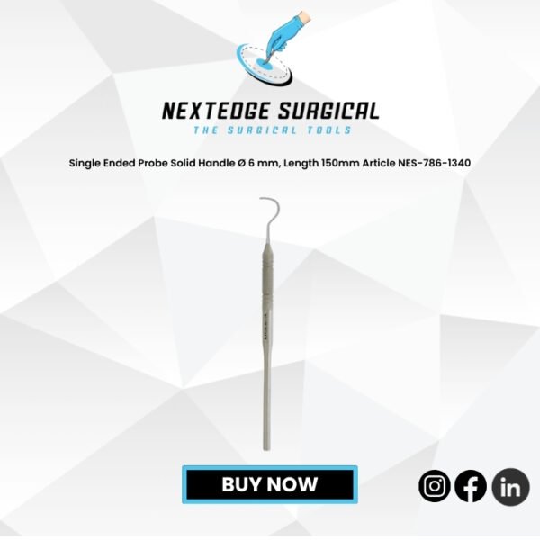 Single Ended Probe Solid Handle Ø 6 mm, Length 150mm Article NES-786-1340