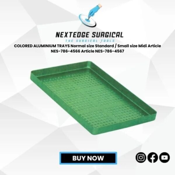 COLORED ALUMINIUM TRAYS Normal size Standard / Small size Midi Article NES-786-4566 Article NES-786-4567