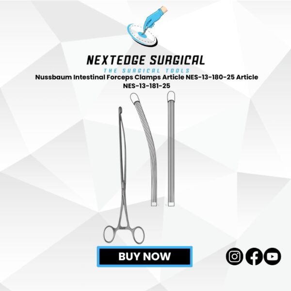 Nussbaum Intestinal Forceps Clamps Article NES-13-180-25 Article NES-13-181-25