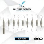 Set of 9 Pcs Gracey Curettes Hollow Handle Ø 9.5mm, Length 170mm Article NES-786-1553