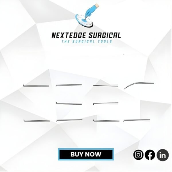 Shambaugh Micro Ear Needle Hooklet – High-Precision ENT Instrument NES Article 12-431-16 Article 12-432-16 Article 12-433-16