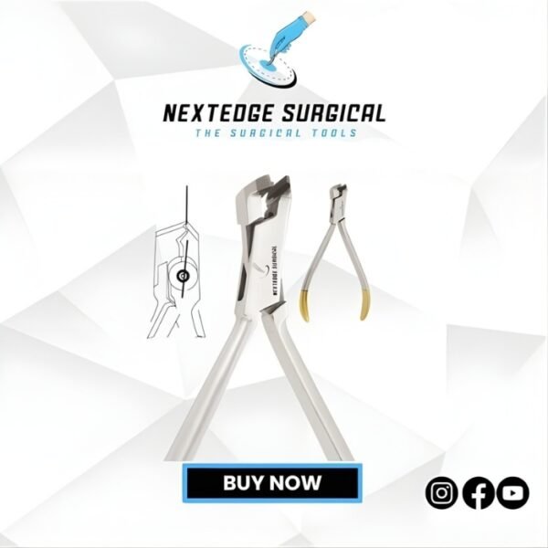 Small Fluch-cut distal and cutting Pliers T.C with safety hold fitted with un-breakable, corrosion resistant and durable stainless steel tips Article NES-786-3689