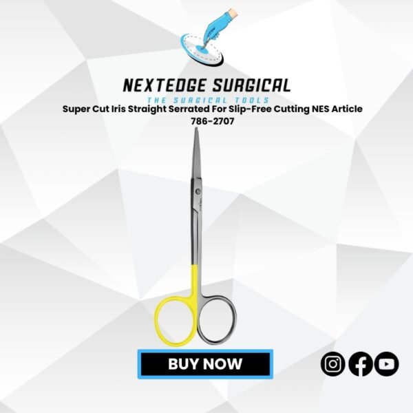 Super Cut Iris Straight Serrated For Slip-Free Cutting NES Article 786-2707