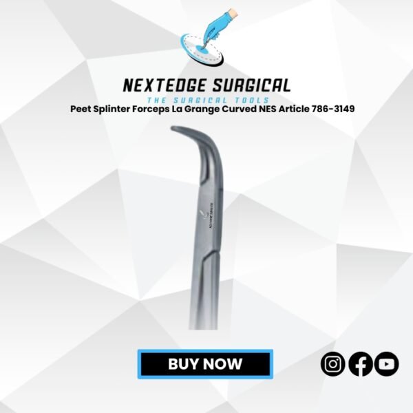Peet Splinter Forceps La Grange Curved NES Article 786-3149