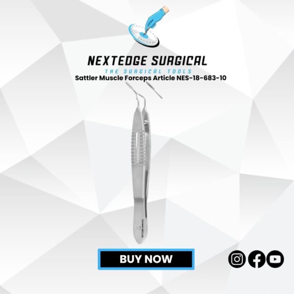 Sattler 10 cm Muscle Forceps Article NES-18-685-10
