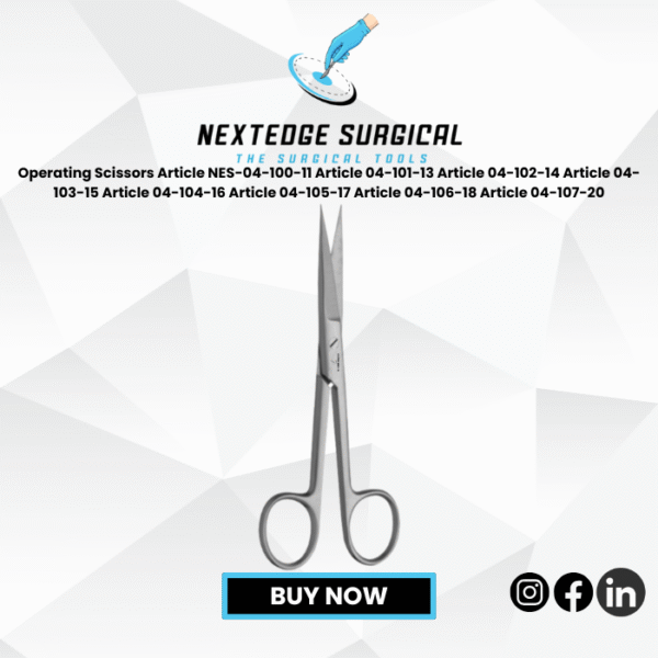 Operating Scissors Article NES-04-100-11 Article 04-101-13 Article 04-102-14 Article 04-103-15 Article 04-104-16 Article 04-105-17 Article 04-106-18 Article 04-107-20