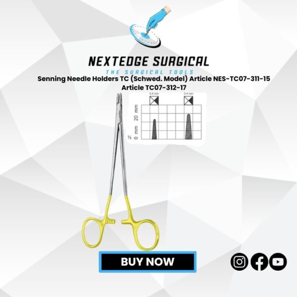 Senning Needle Holders TC (Schwed. Model) Article NES-TC07-311-15 Article TC07-312-17