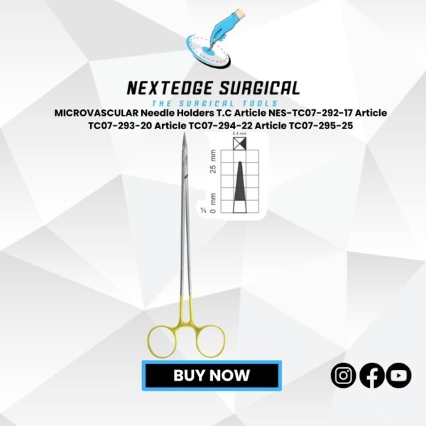 MICROVASCULAR Needle Holders T.C Article NES-TC07-292-17 Article TC07-293-20 Article TC07-294-22 Article TC07-295-25