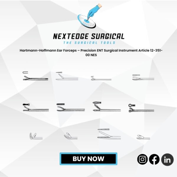 Hartmann-Hoffmann Ear Forceps – Precision ENT Surgical Instrument Article 12-351-00 NES