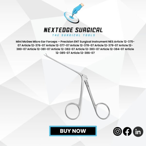 Mini McGee Micro Ear Forceps – Precision ENT Surgical Instrument NES  Article 12-375-07 Article 12-376-07 Article 12-377-07 Article 12-378-07 Article 12-379-07 Article 12-380-07 Article 12-381-07 Article 12-382-07 Article 12-383-07 Article 12-384-07 Article 12-385-07 Article 12-386-07