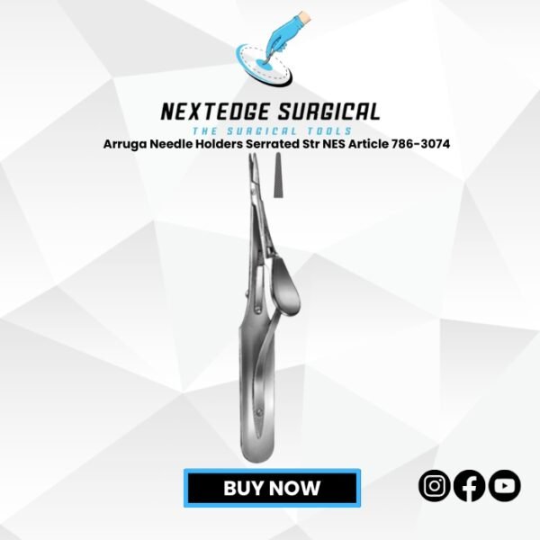 Arruga Needle Holders Serrated Str NES Article 786-3074